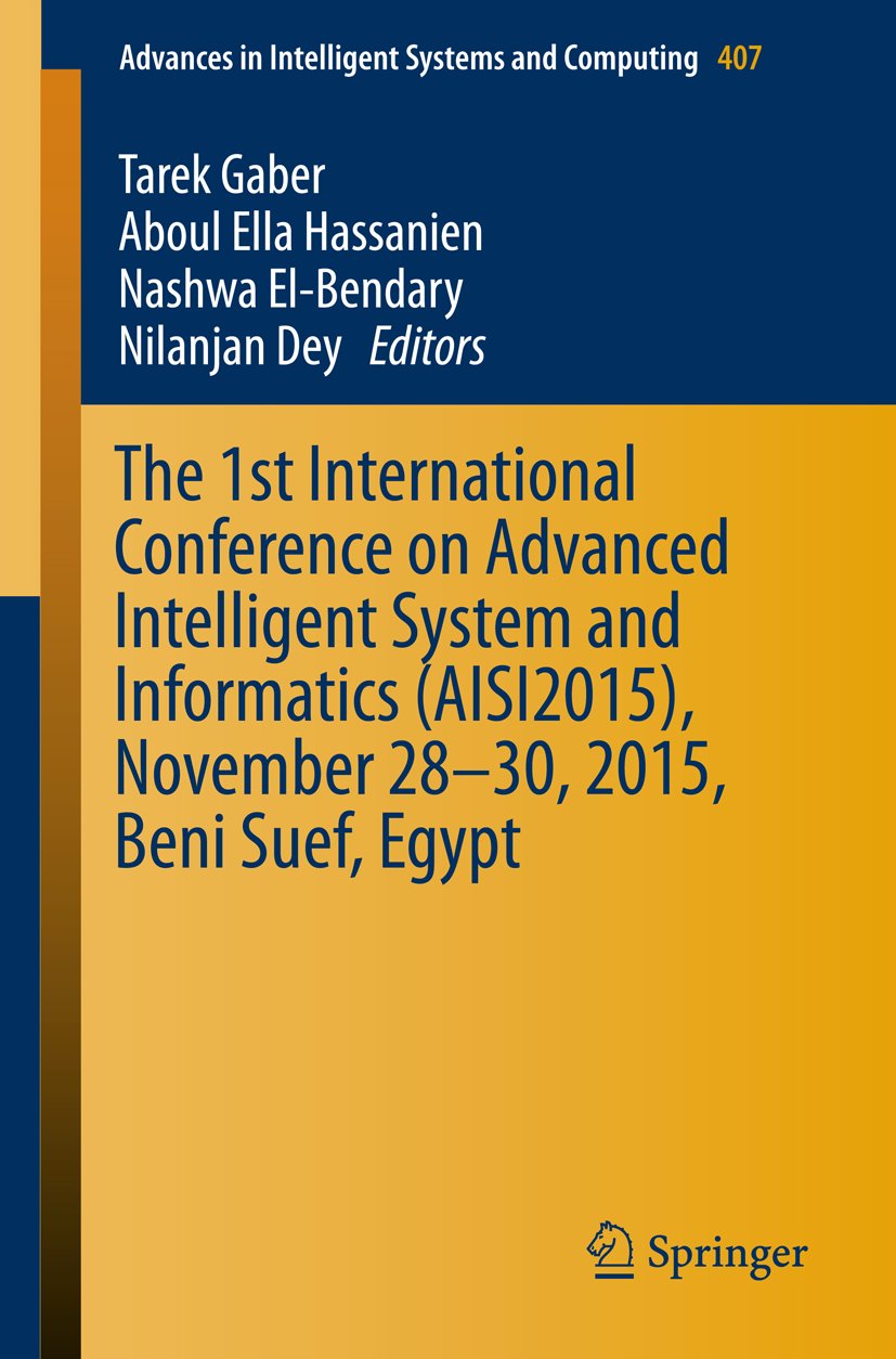Advances in Intelligent Systems and Computing