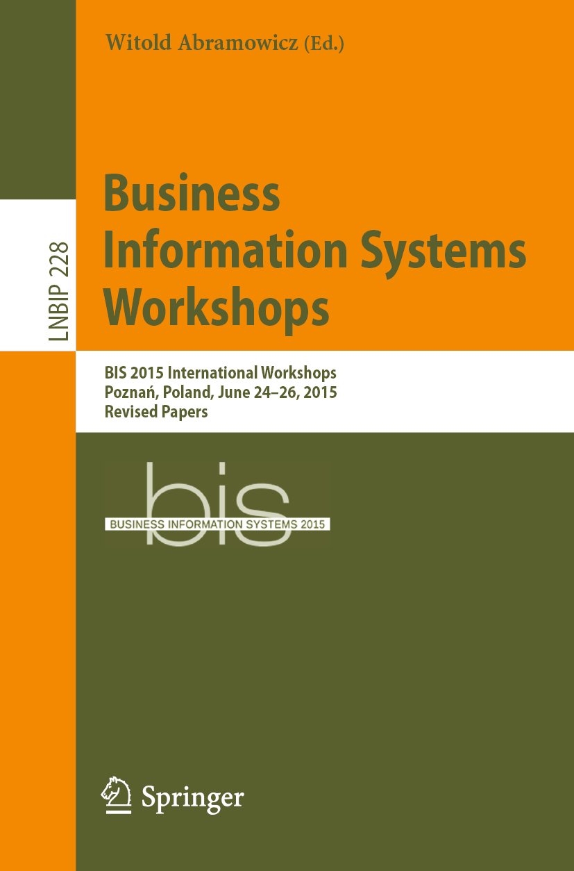 Lecture Notes in Business Information Processing