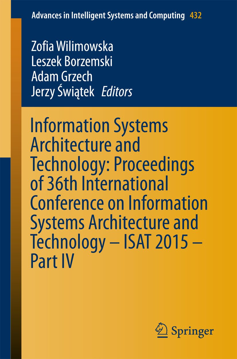 Advances in Intelligent Systems and Computing