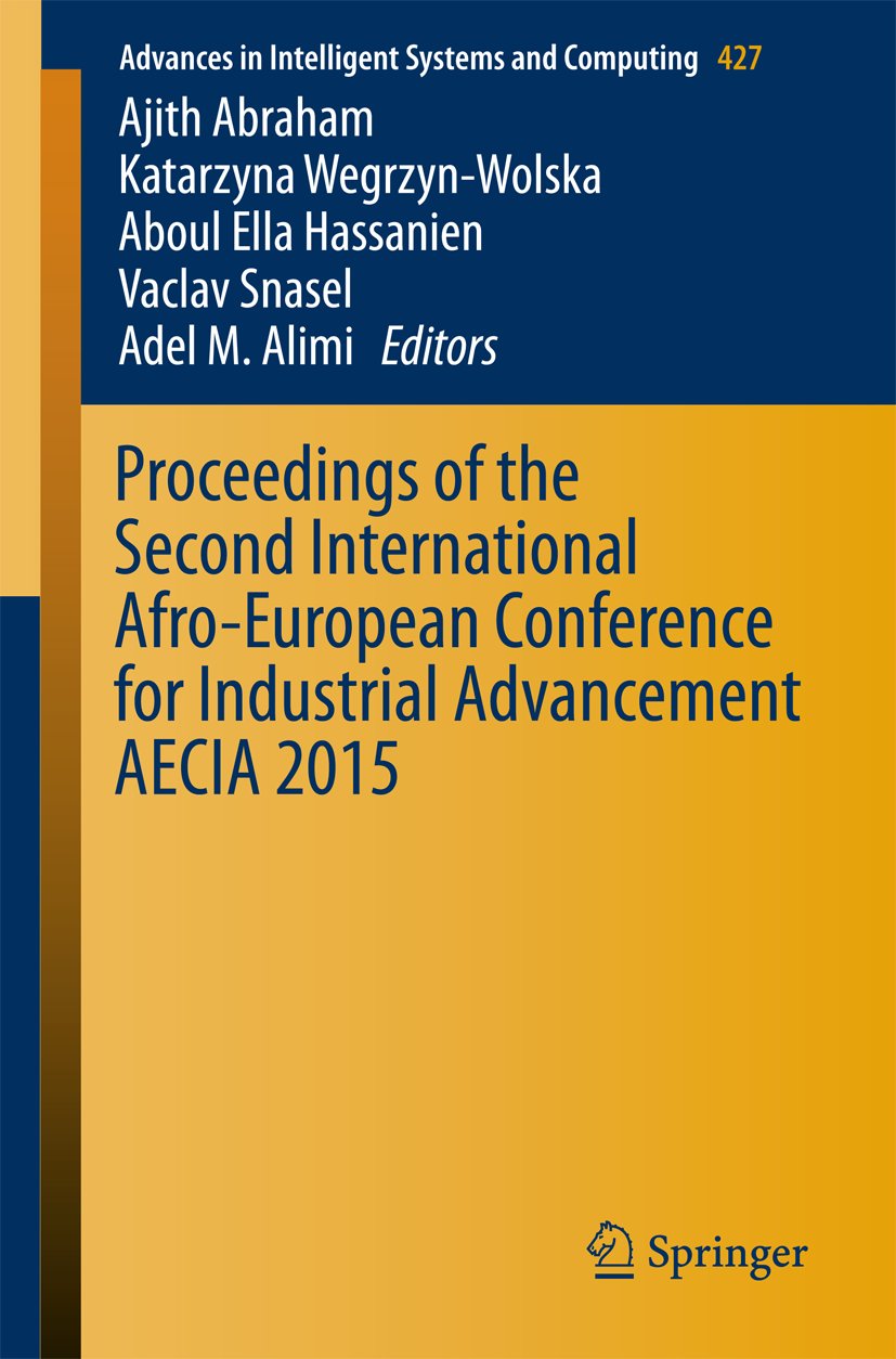 Advances in Intelligent Systems and Computing