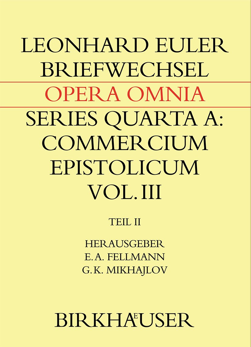 Briefwechsel mit Daniel Bernoulli