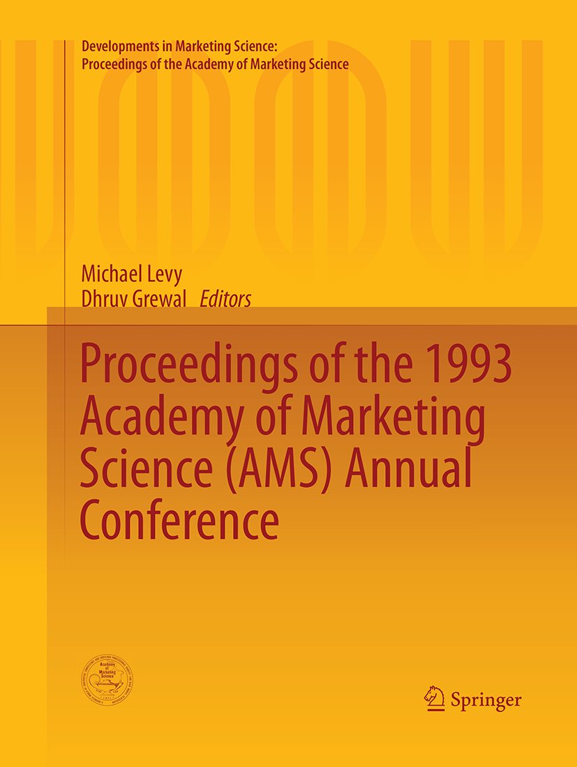 Developments in Marketing Science: Proceedings of the Academy of Marketing Science