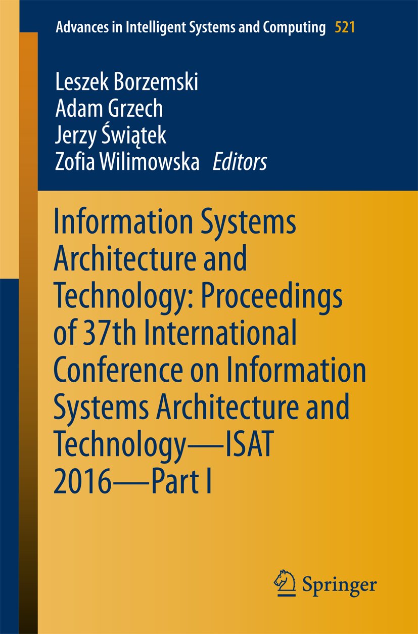 Advances in Intelligent Systems and Computing