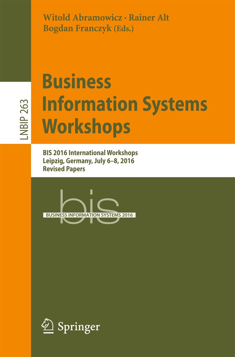 Lecture Notes in Business Information Processing