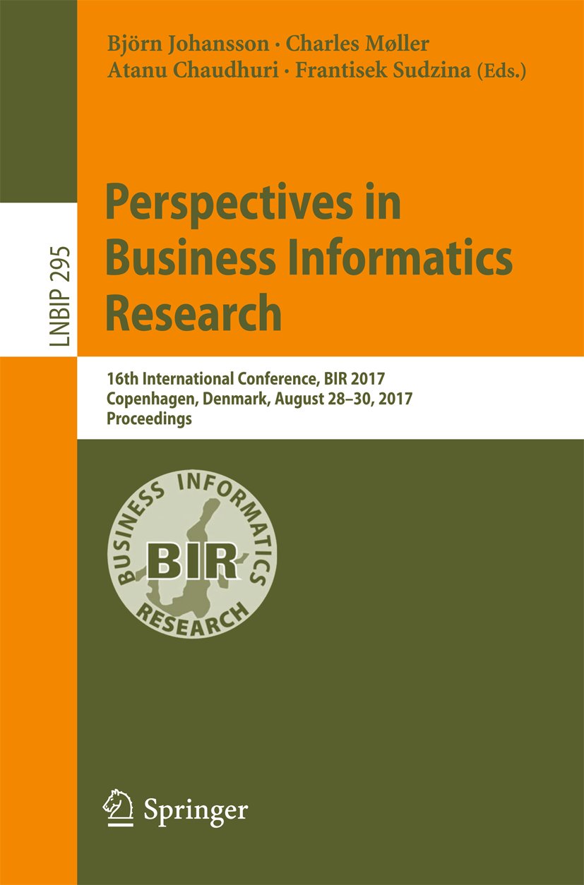 Lecture Notes in Business Information Processing
