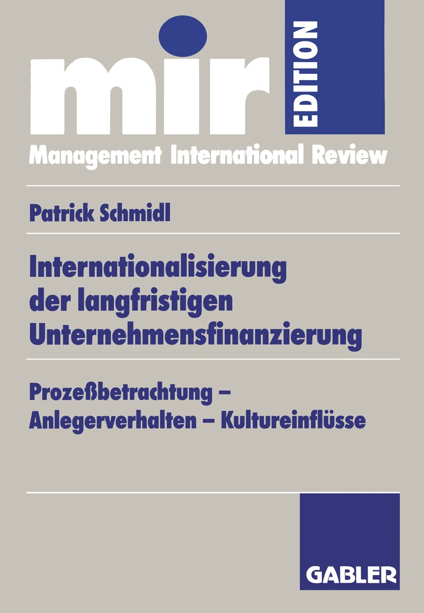 mir-Edition: Prozeßbetrachtung — Anlegerverhalten — Kultureinflüsse