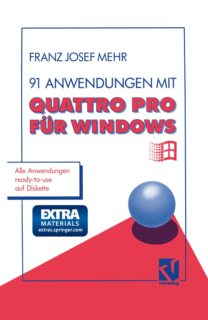 91 Anwendungen mit Quattro Pro für Windows