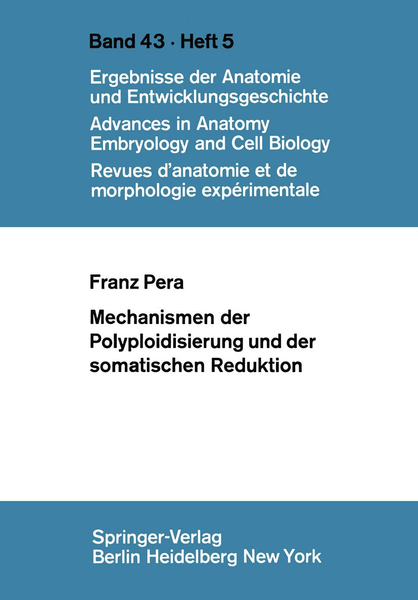 Mechanismen der Polyploidisierung und der somatischen Reduktion
