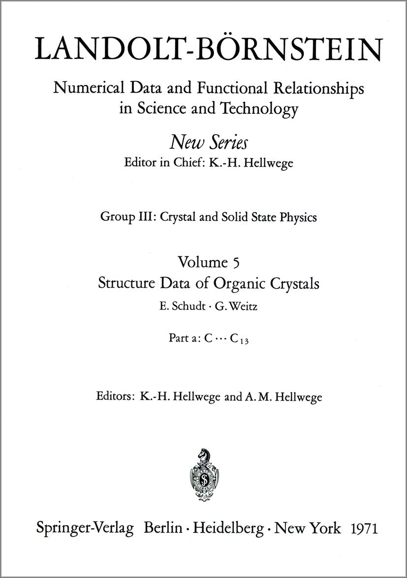 Landolt-Börnstein: Numerical Data and Functional Relationships in Science and Technology - New Series