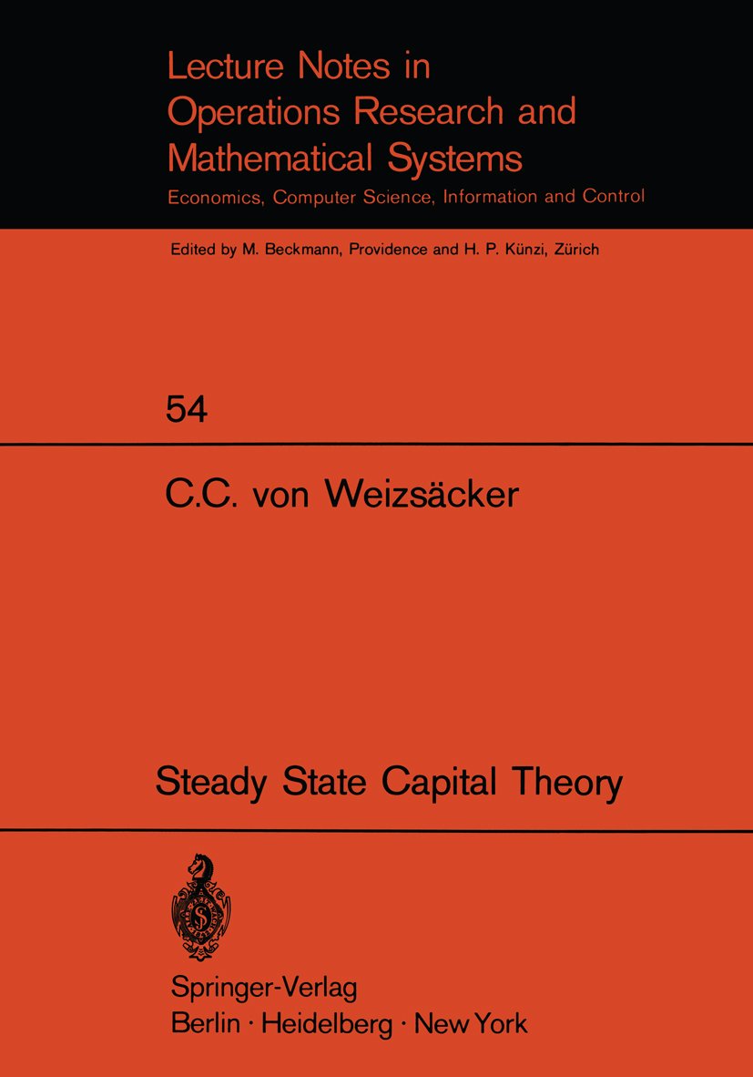 Lecture Notes in Economics and Mathematical Systems