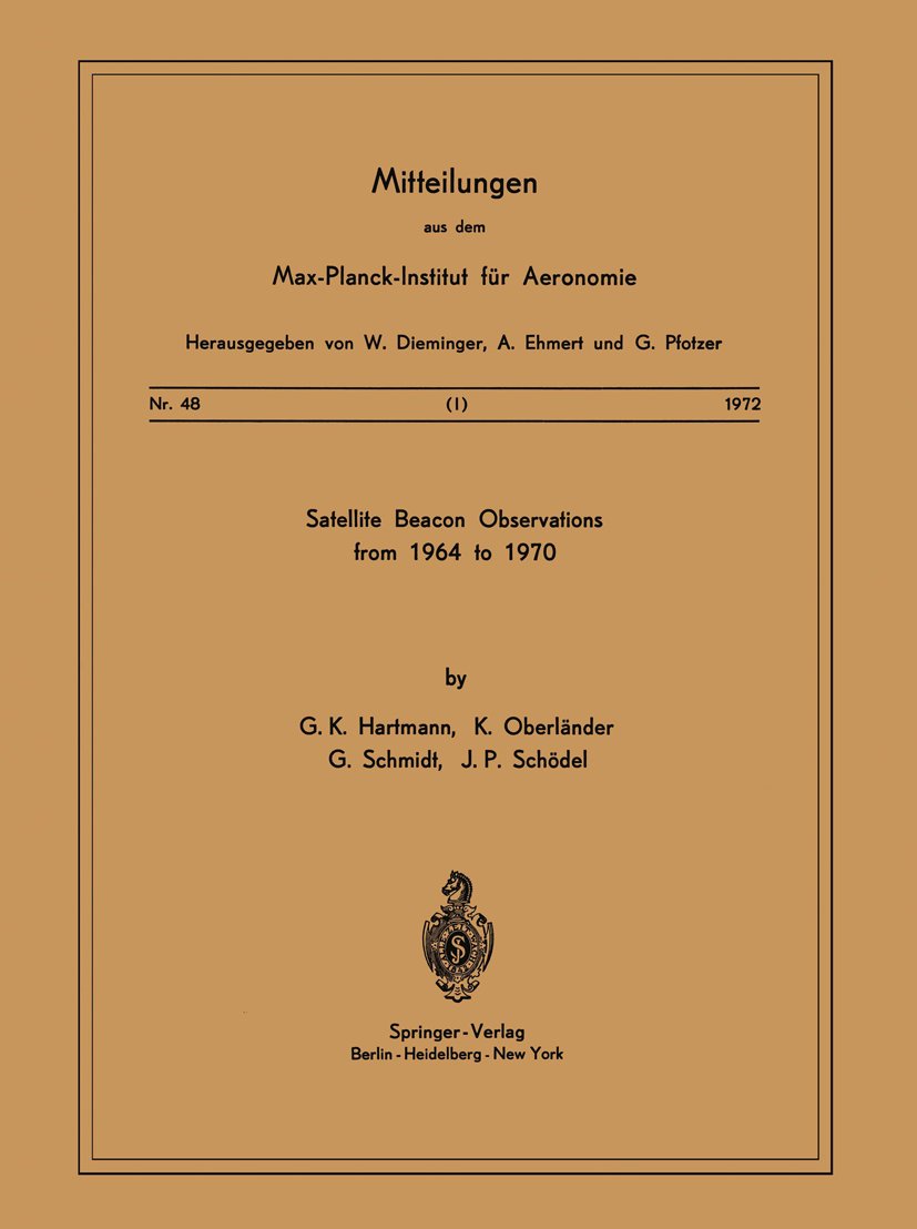 Mitteilungen aus dem Max-Planck-Institut für Aeronomie