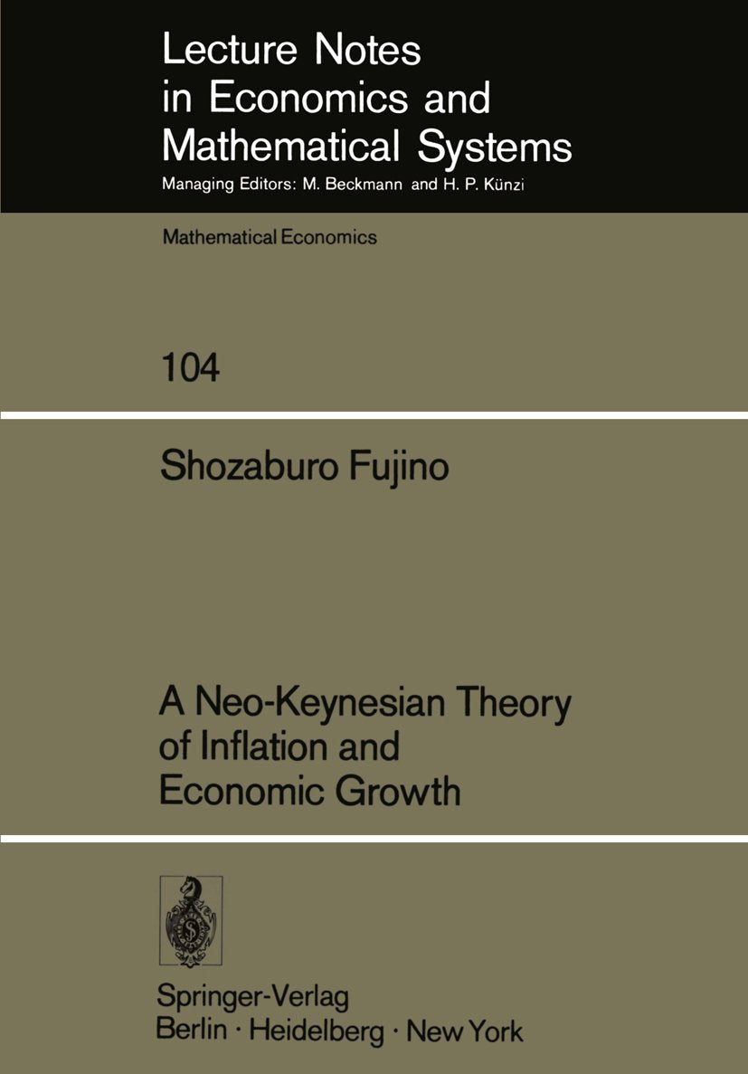 Lecture Notes in Economics and Mathematical Systems