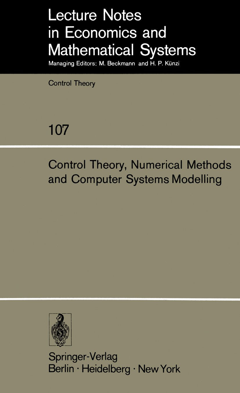 Lecture Notes in Economics and Mathematical Systems