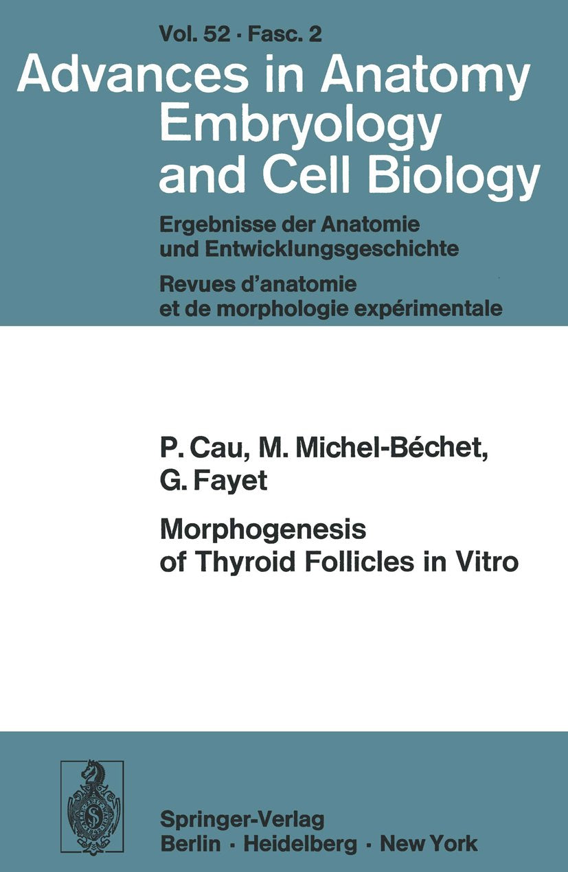 Advances in Anatomy, Embryology and Cell Biology