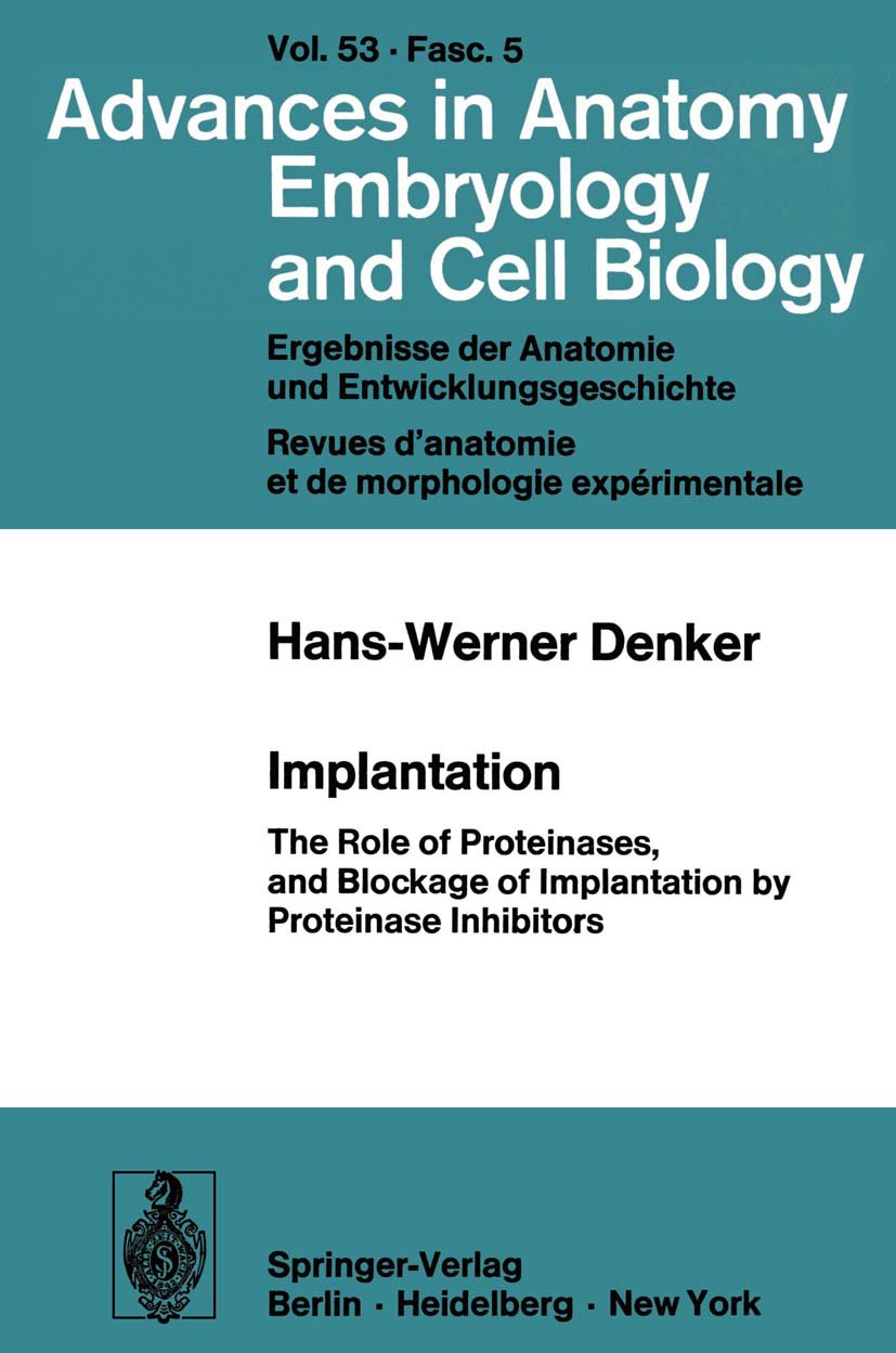 Advances in Anatomy, Embryology and Cell Biology