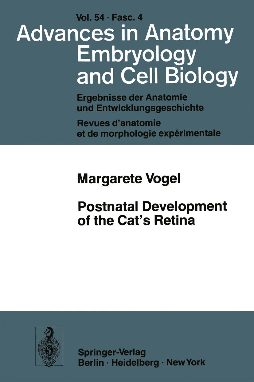 Advances in Anatomy, Embryology and Cell Biology