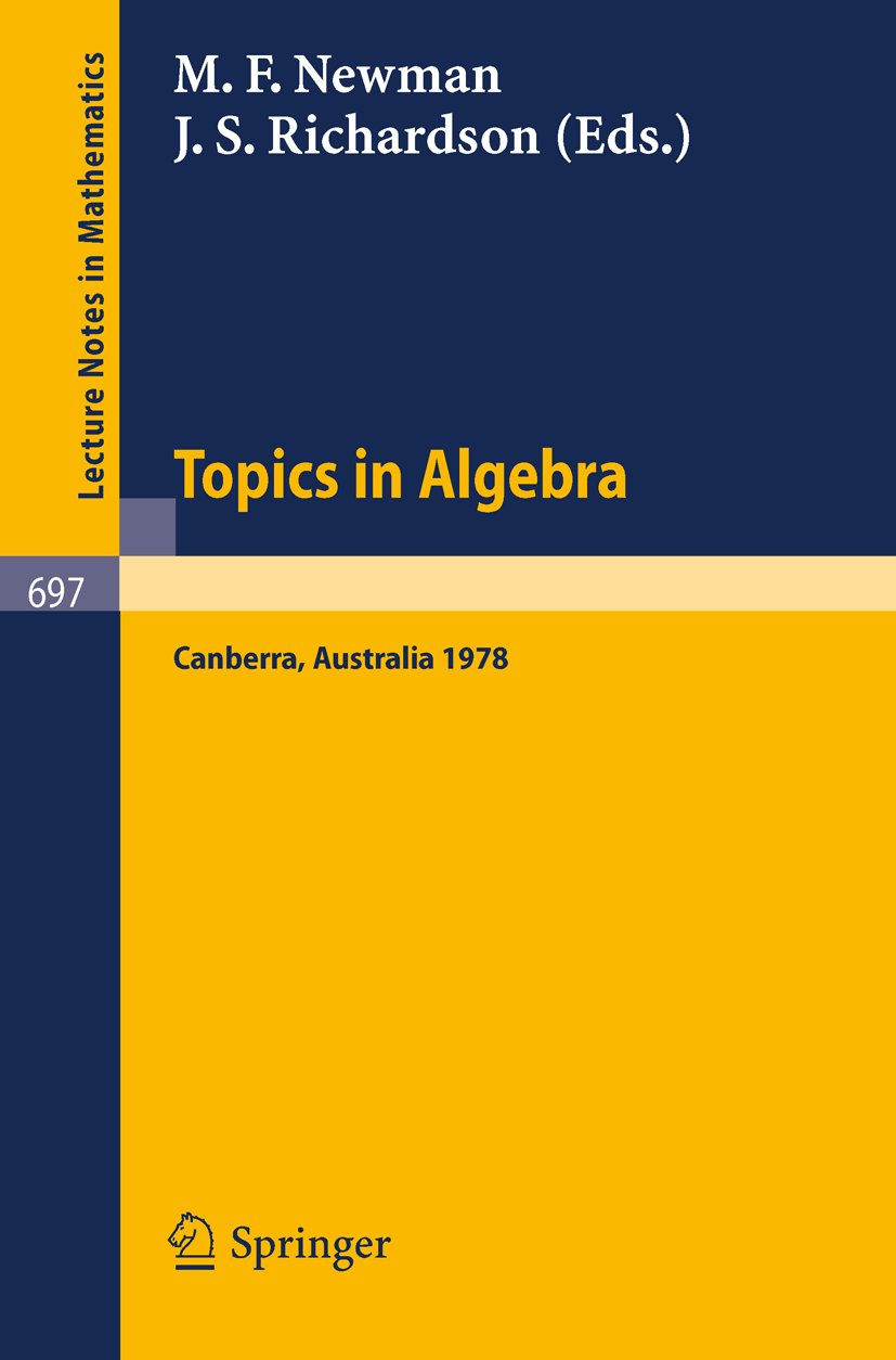 Lecture Notes in Mathematics