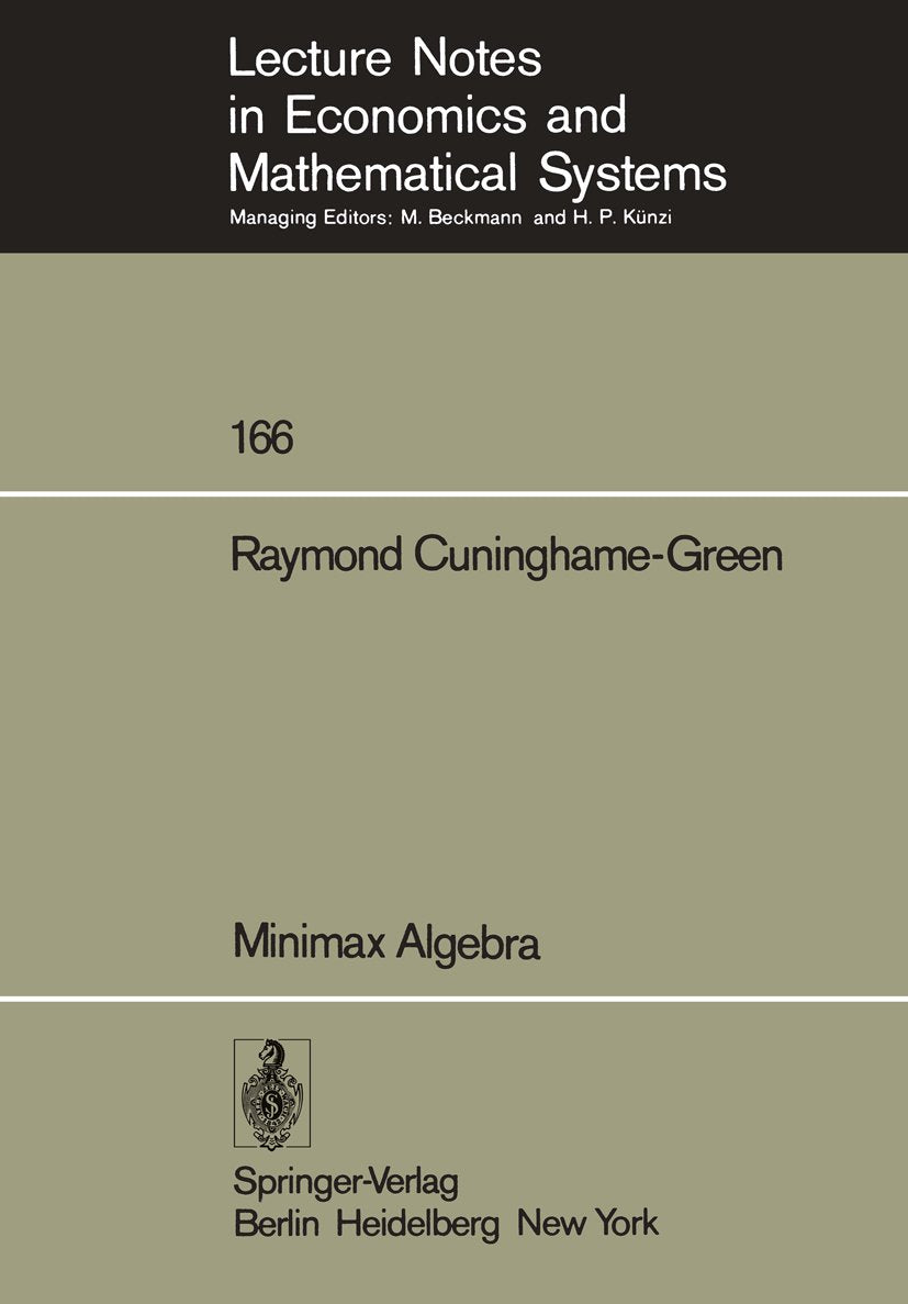 Lecture Notes in Economics and Mathematical Systems