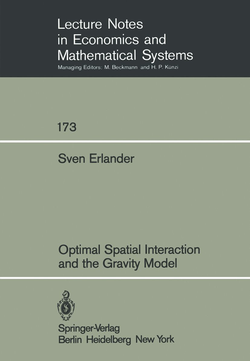 Lecture Notes in Economics and Mathematical Systems