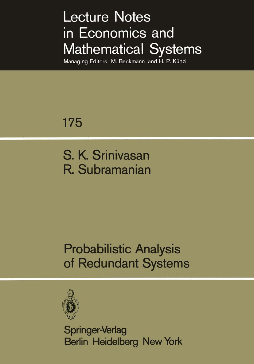 Lecture Notes in Economics and Mathematical Systems