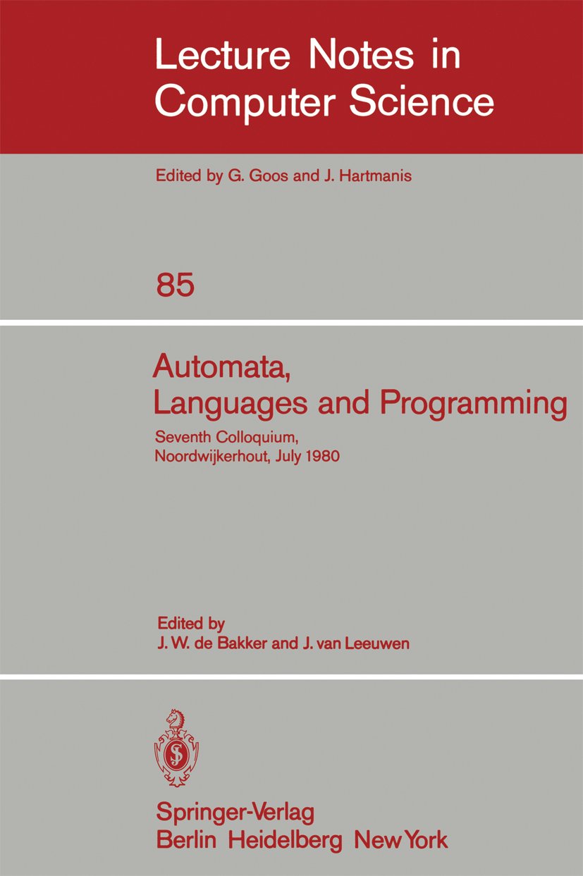 Lecture Notes in Computer Science