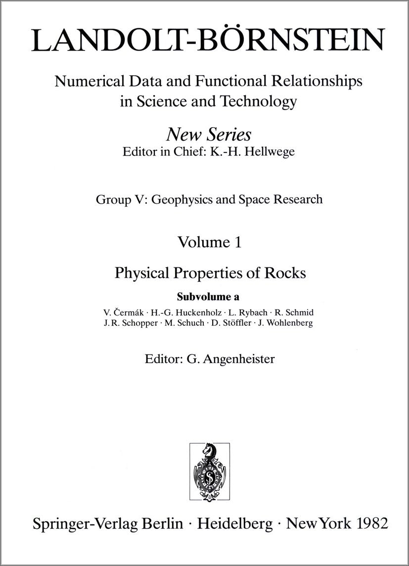 Landolt-Börnstein: Numerical Data and Functional Relationships in Science and Technology - New Series