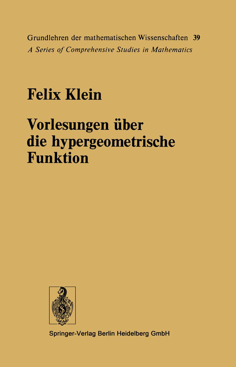 Grundlehren der mathematischen Wissenschaften