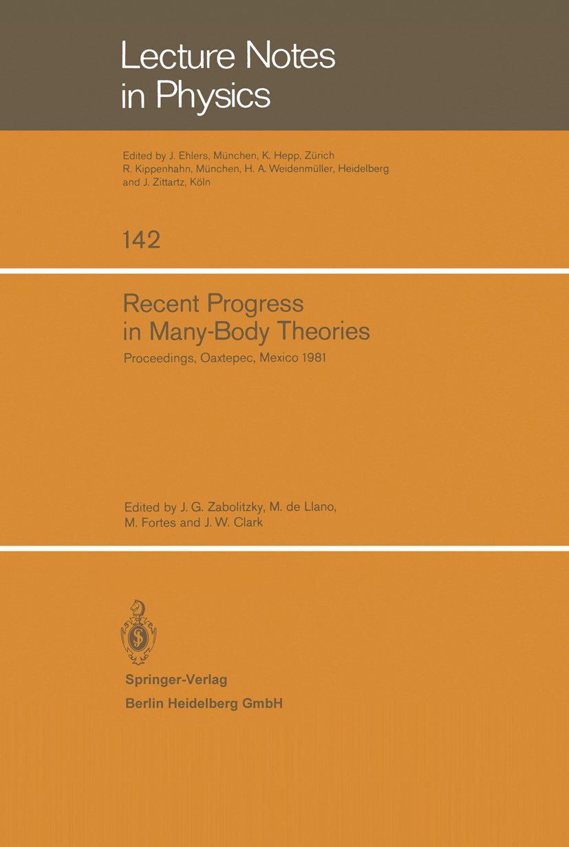 Recent Progress in Many-Body Theories
