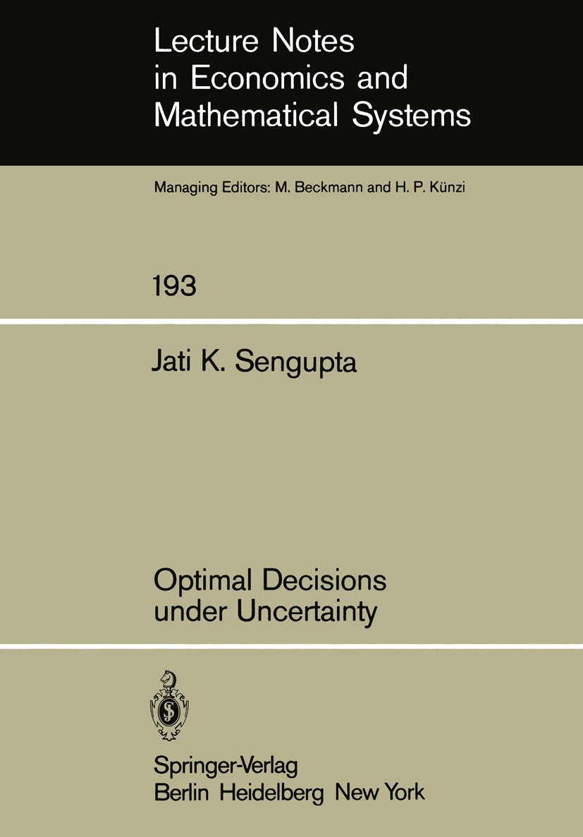 Lecture Notes in Economics and Mathematical Systems