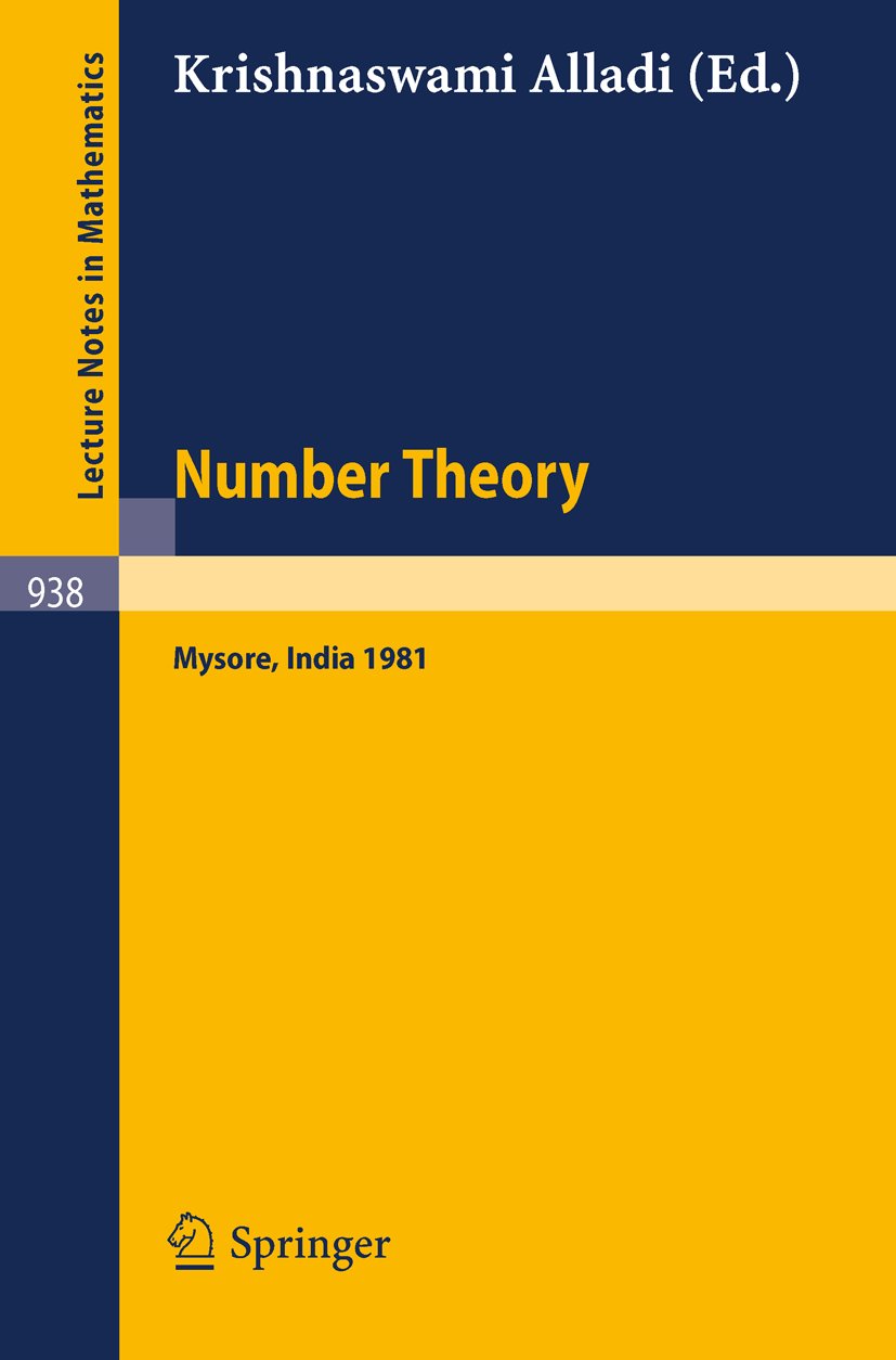 Lecture Notes in Mathematics