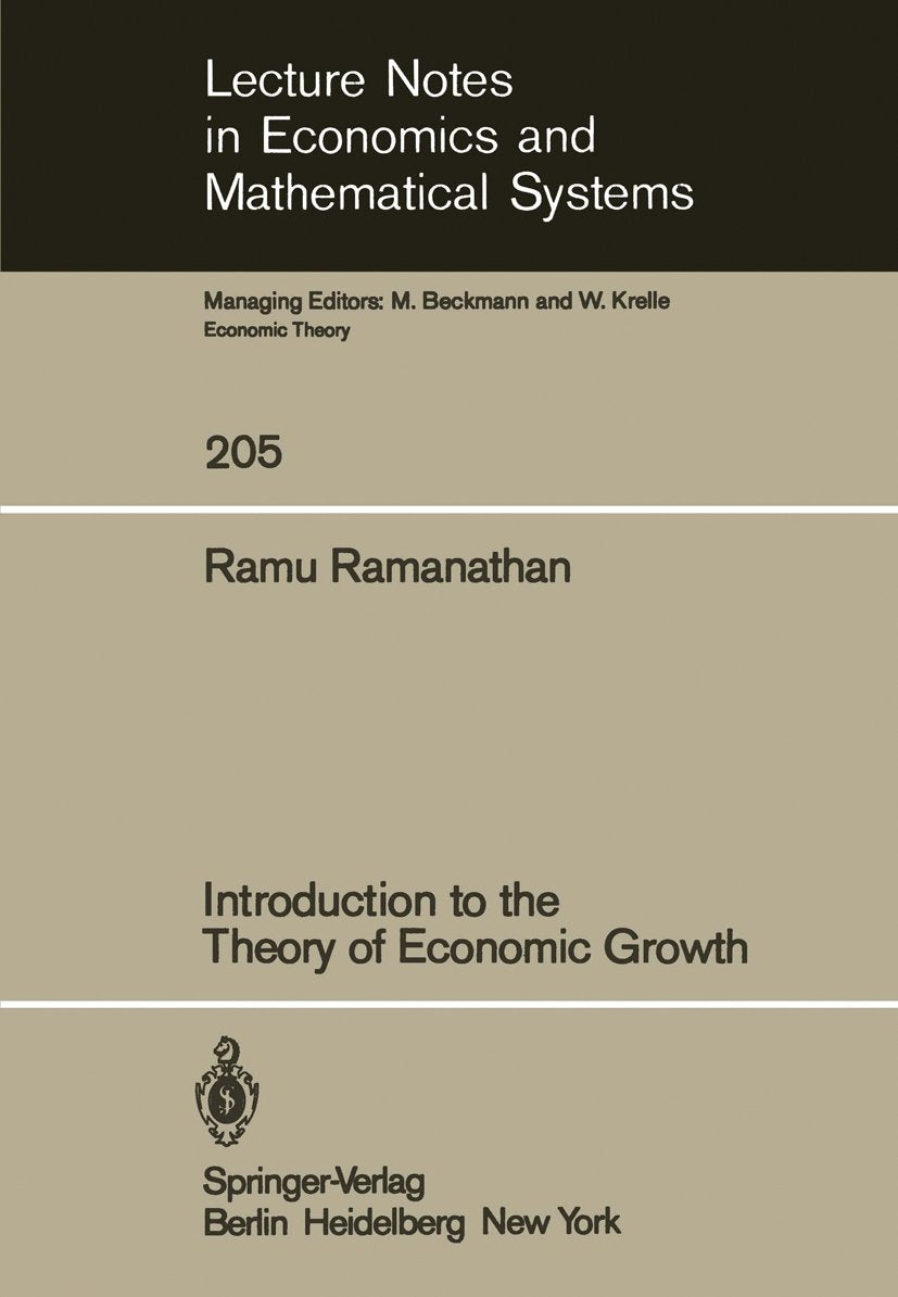 Lecture Notes in Economics and Mathematical Systems