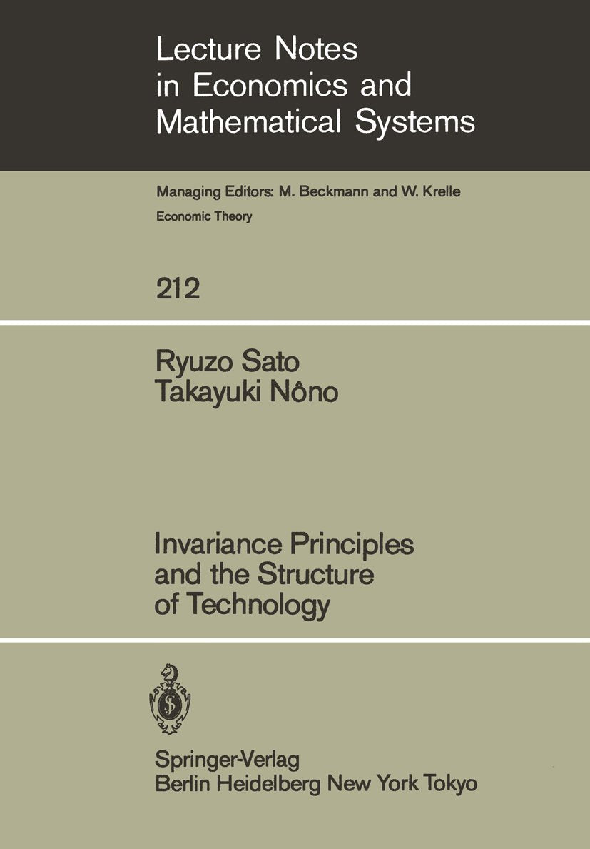 Lecture Notes in Economics and Mathematical Systems