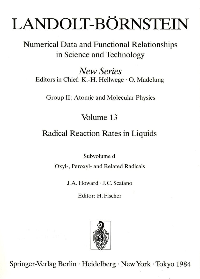 Landolt-Börnstein: Numerical Data and Functional Relationships in Science and Technology - New Series