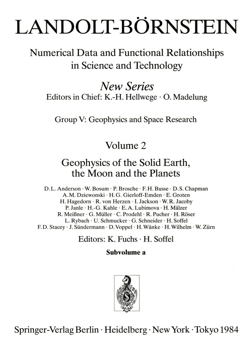 Landolt-Börnstein: Numerical Data and Functional Relationships in Science and Technology - New Series
