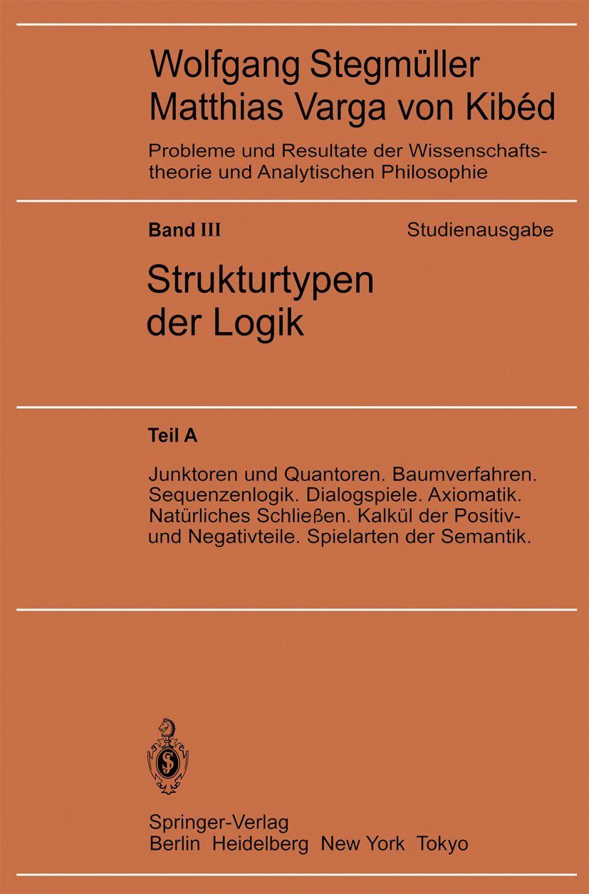 Junktoren und Quantoren. Baumverfahren. Sequenzenlogik. Dialogspiele. Axiomatik. Natürliches Schließen. Kalkül der Positiv- und Negativteile. Spielarten der Semantik