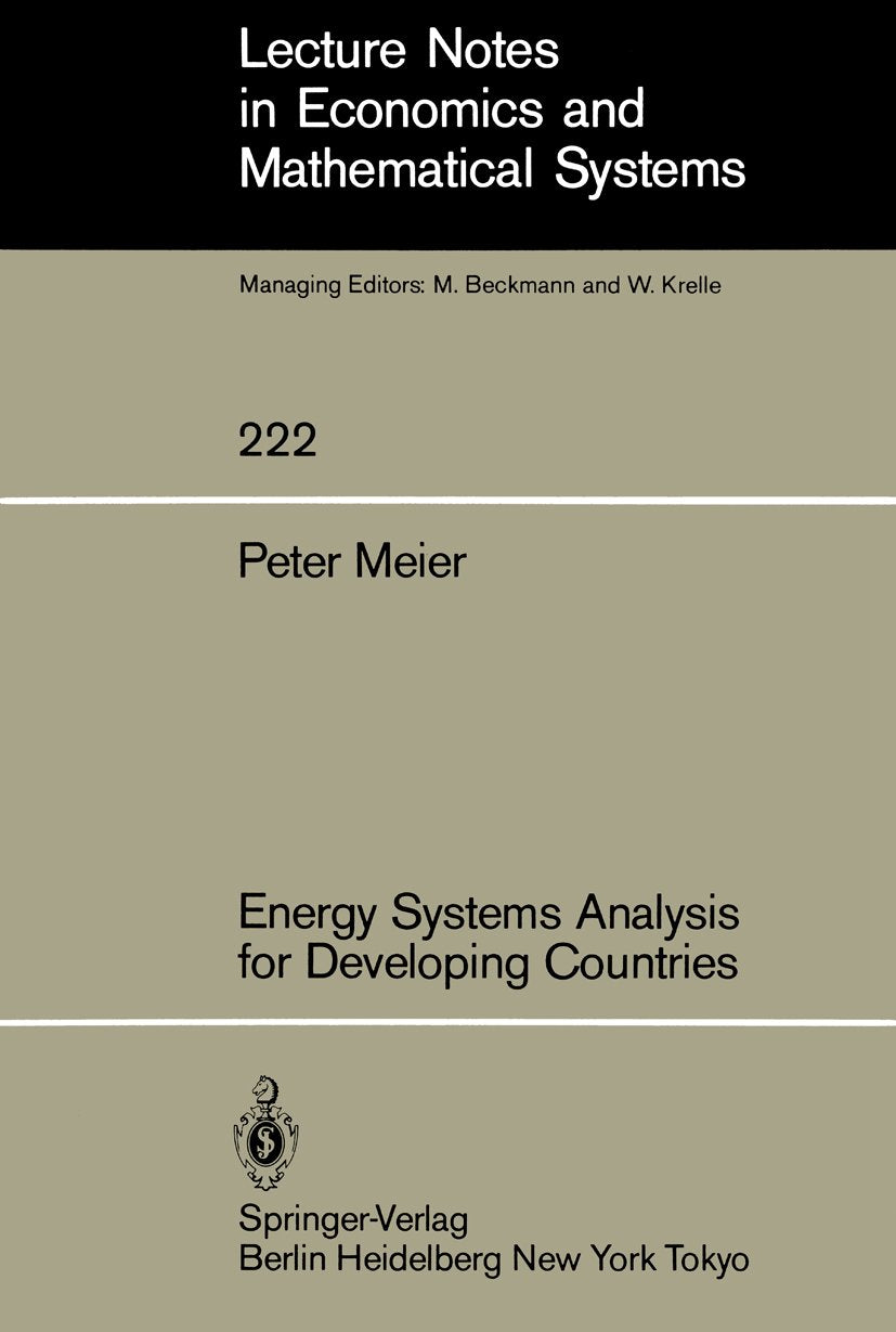 Lecture Notes in Economics and Mathematical Systems
