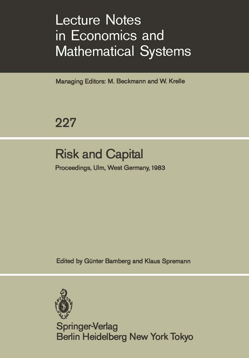 Lecture Notes in Economics and Mathematical Systems