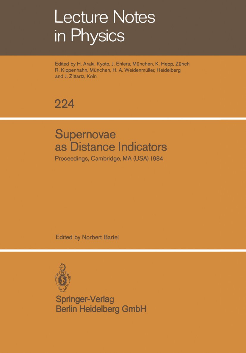 Lecture Notes in Physics: Proceedings of a Workshop held at the Harvard-Smithsonian Center for Astrophysics. September 27–28, 1984