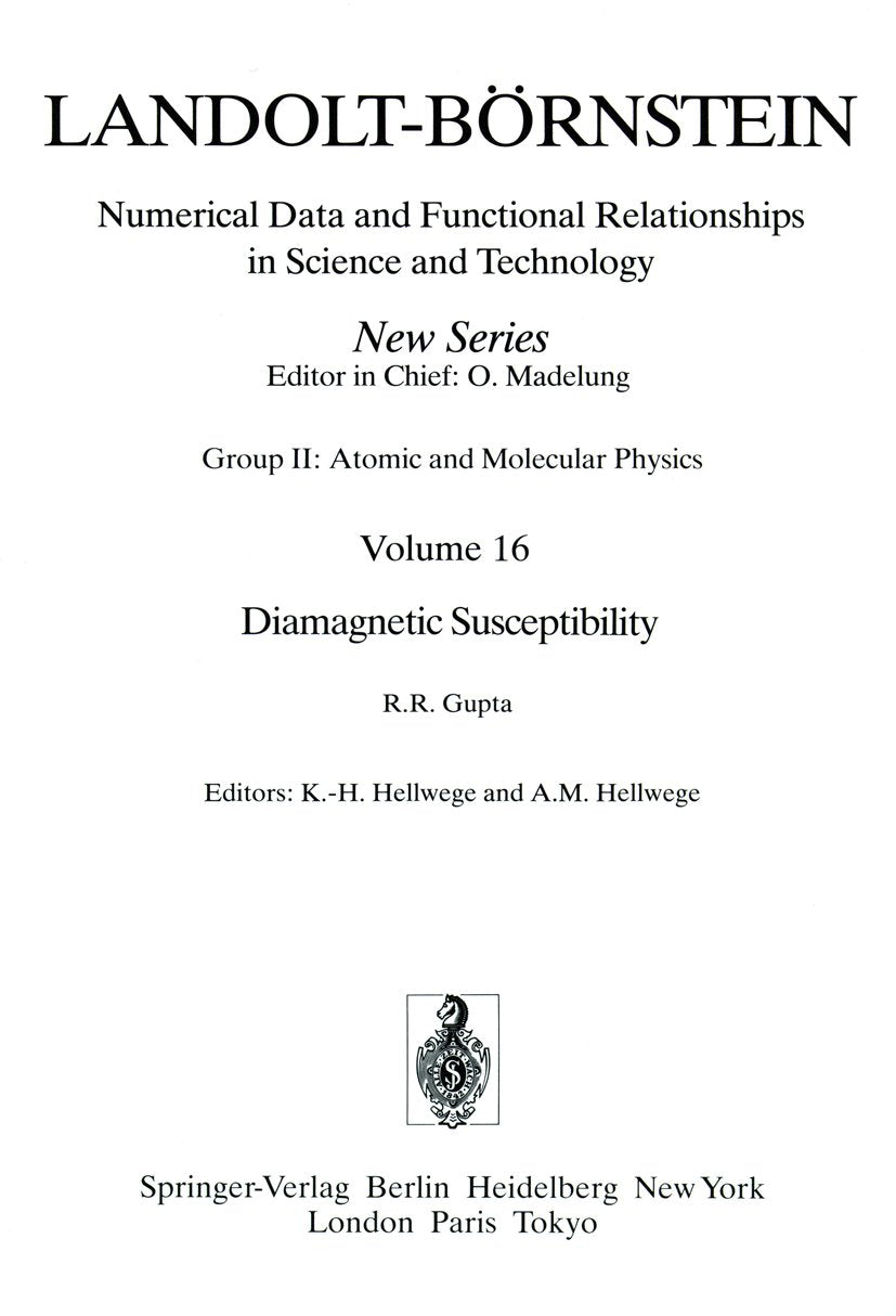 Landolt-Börnstein: Numerical Data and Functional Relationships in Science and Technology - New Series