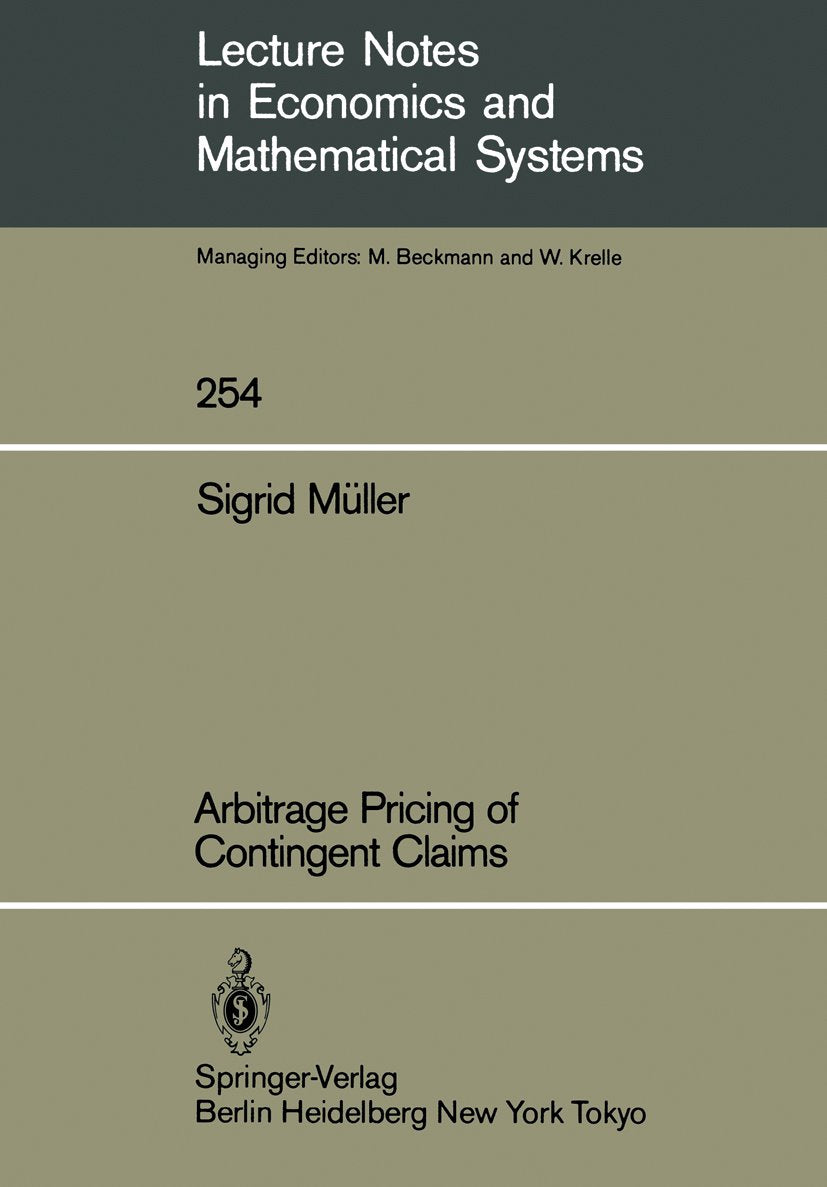 Lecture Notes in Economics and Mathematical Systems