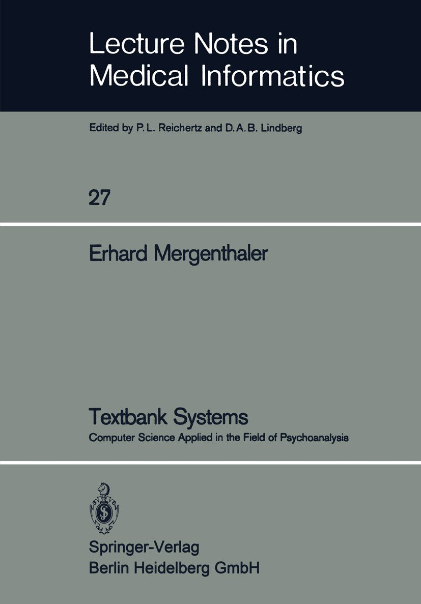Lecture Notes in Medical Informatics