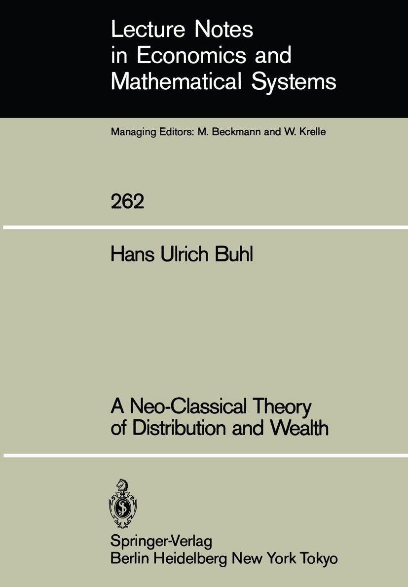 Lecture Notes in Economics and Mathematical Systems