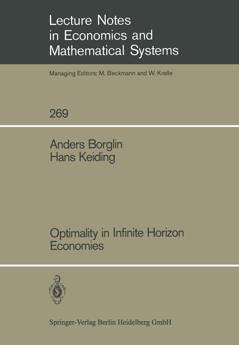 Lecture Notes in Economics and Mathematical Systems
