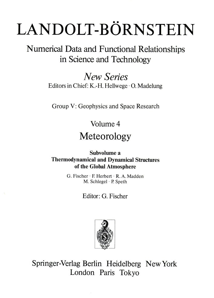 Landolt-Börnstein: Numerical Data and Functional Relationships in Science and Technology - New Series