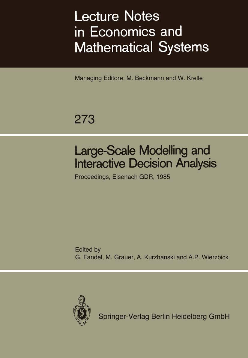 Lecture Notes in Economics and Mathematical Systems