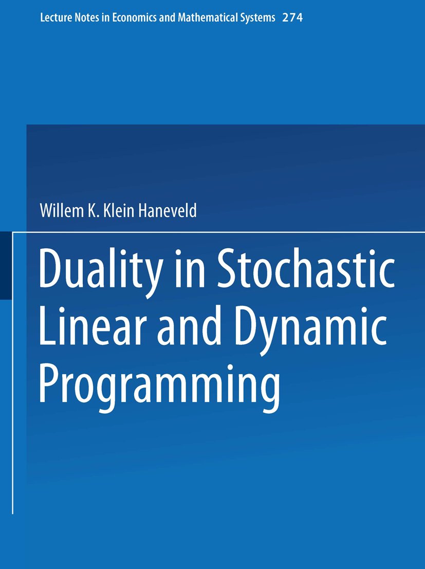 Lecture Notes in Economics and Mathematical Systems