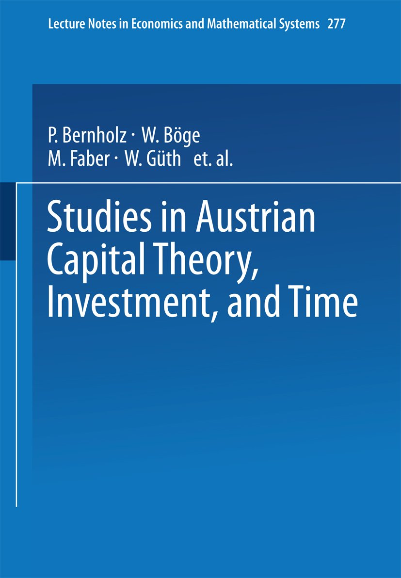 Lecture Notes in Economics and Mathematical Systems