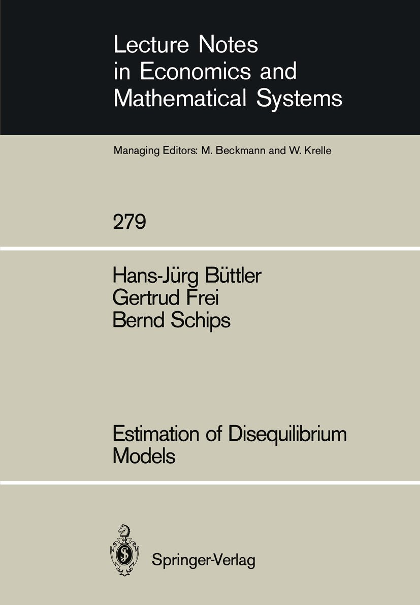 Lecture Notes in Economics and Mathematical Systems