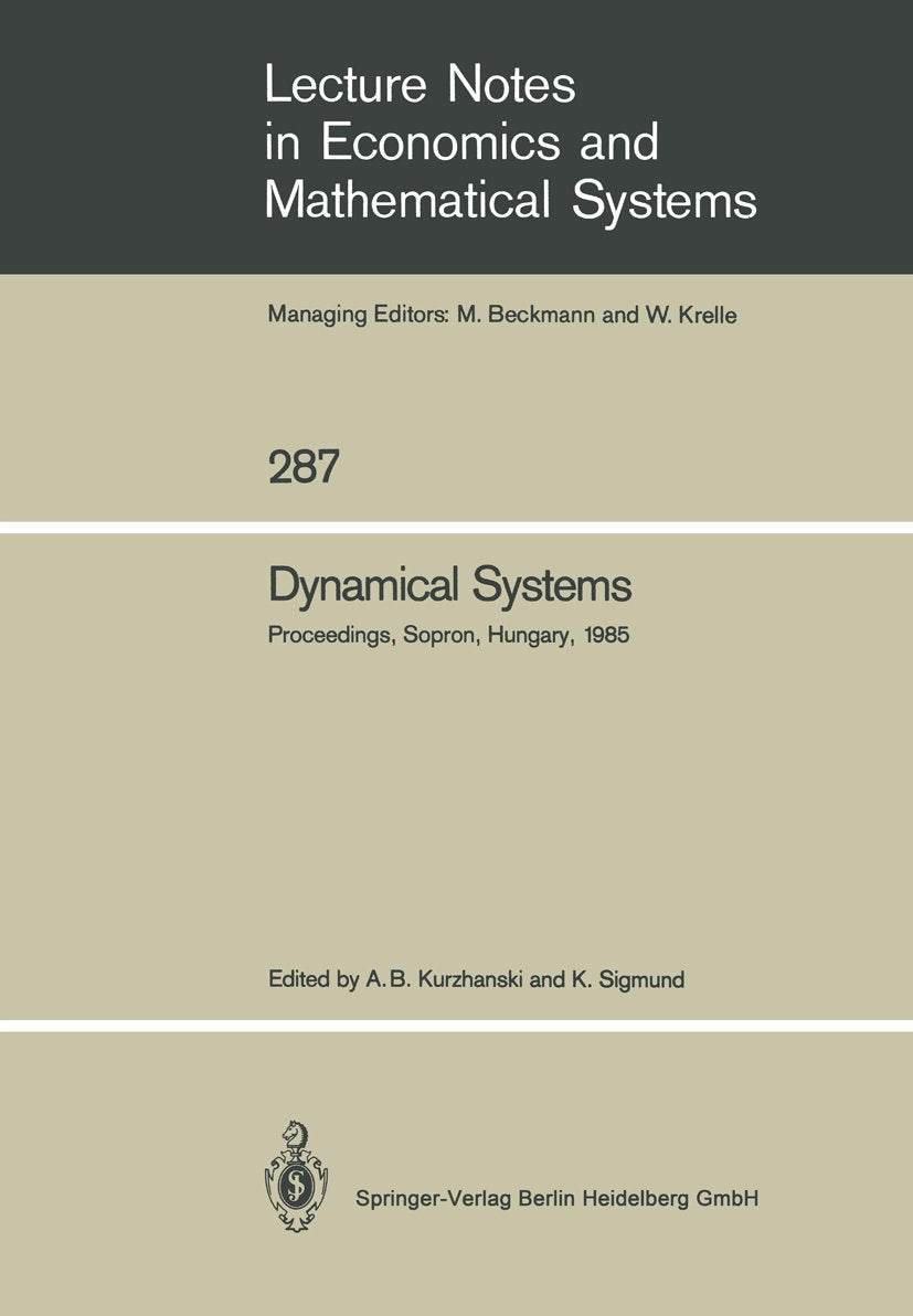 Lecture Notes in Economics and Mathematical Systems