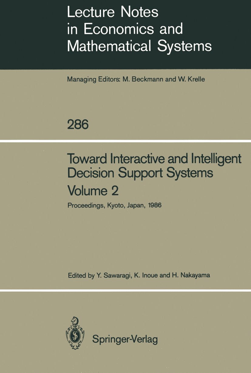Lecture Notes in Economics and Mathematical Systems